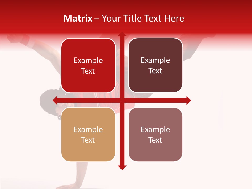 Young Break Pose PowerPoint Template