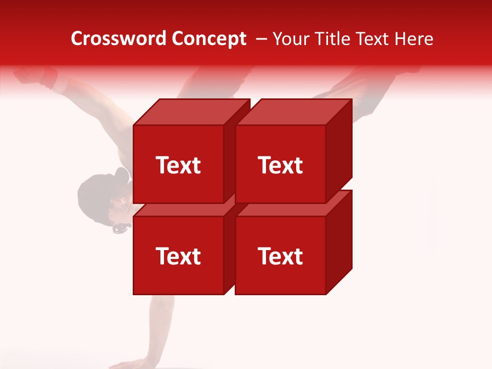 Young Break Pose PowerPoint Template