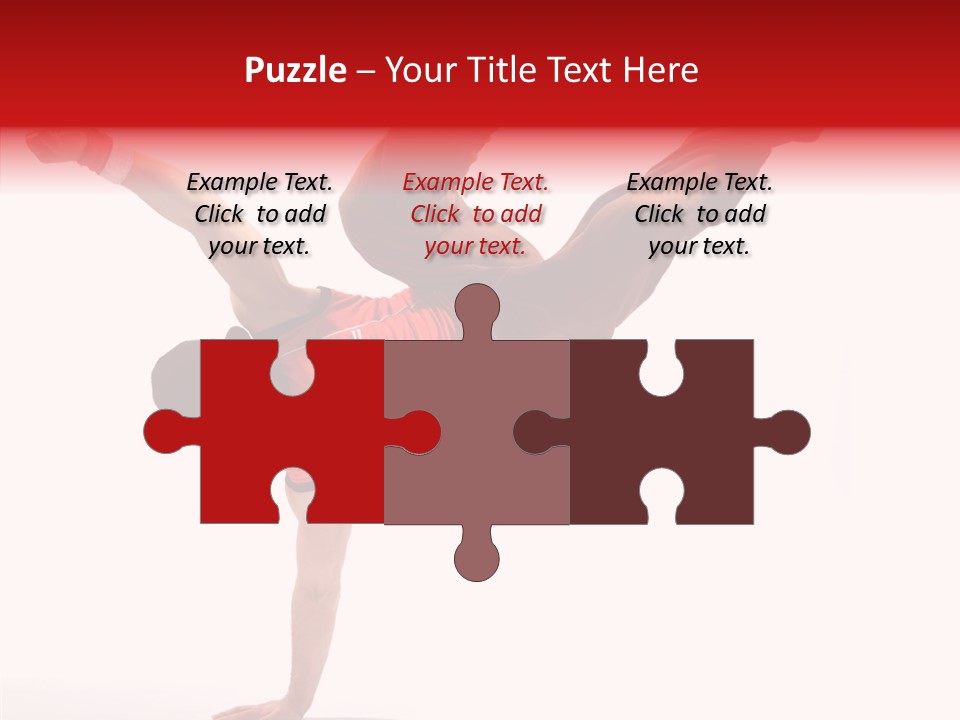 Young Break Pose PowerPoint Template