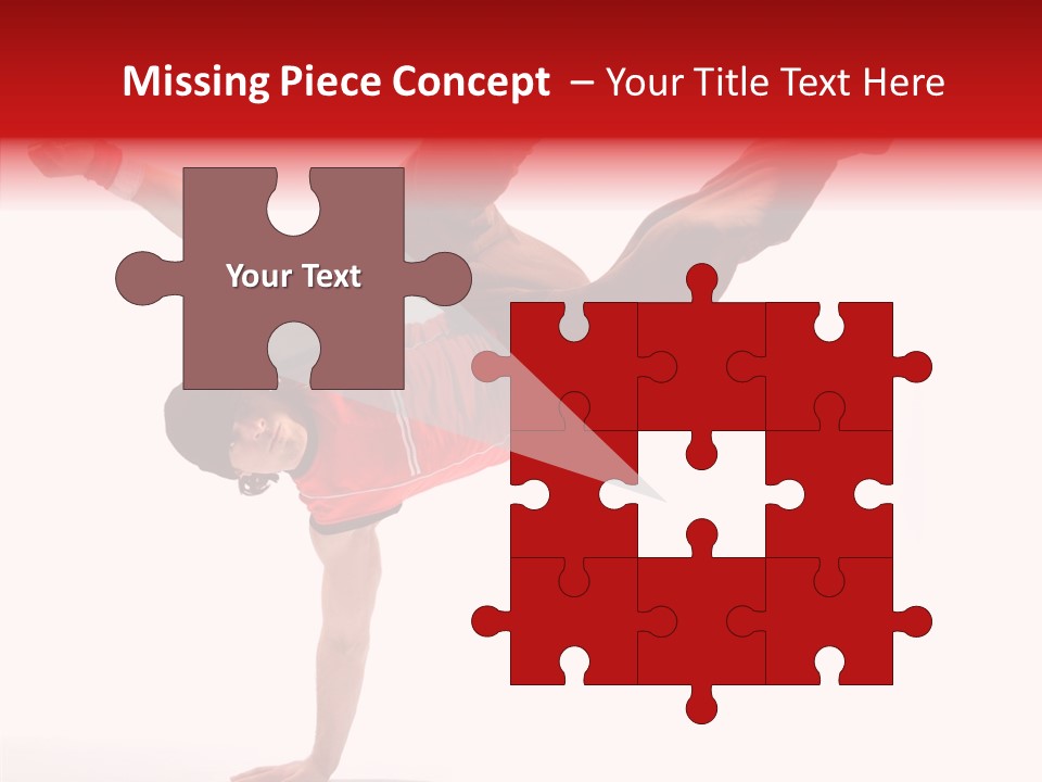 Young Break Pose PowerPoint Template