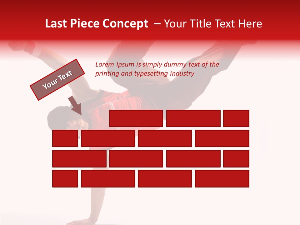 Young Break Pose PowerPoint Template
