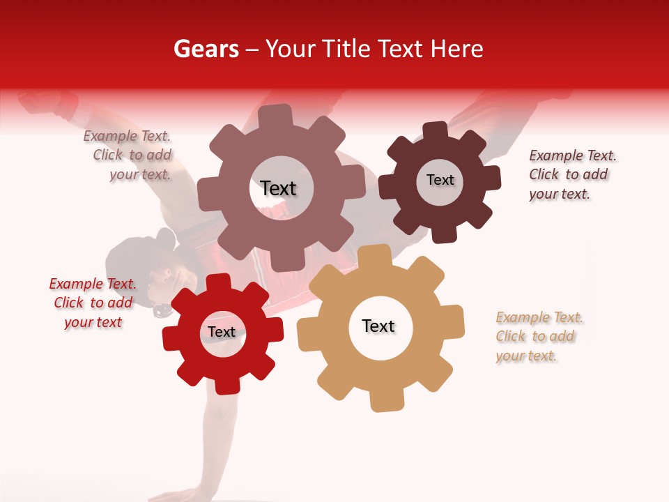 Young Break Pose PowerPoint Template