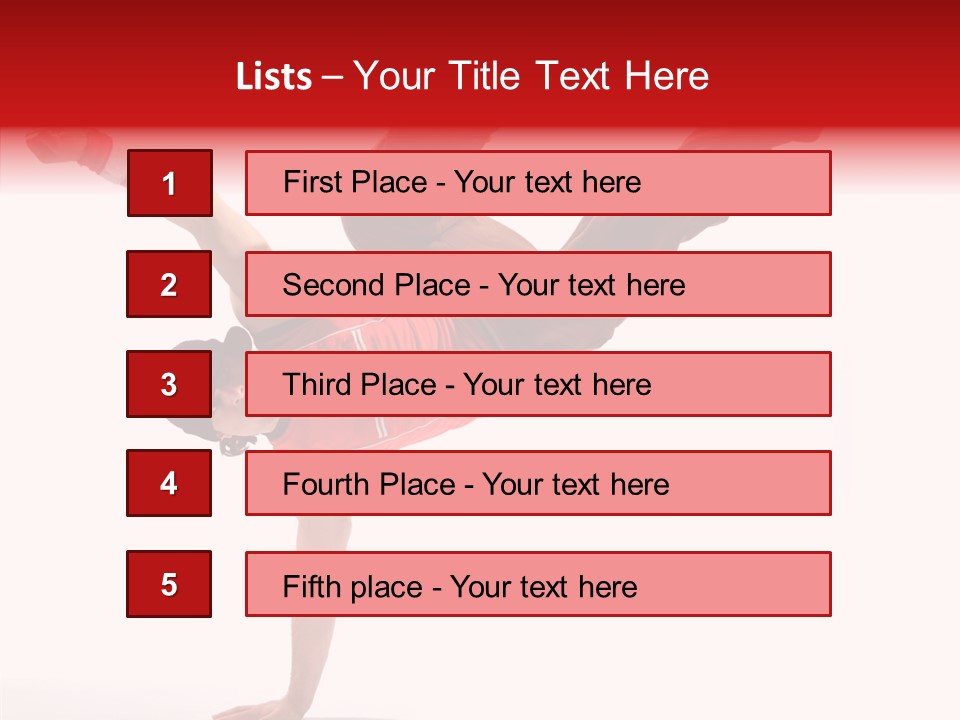 Young Break Pose PowerPoint Template