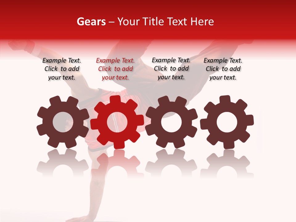 Young Break Pose PowerPoint Template