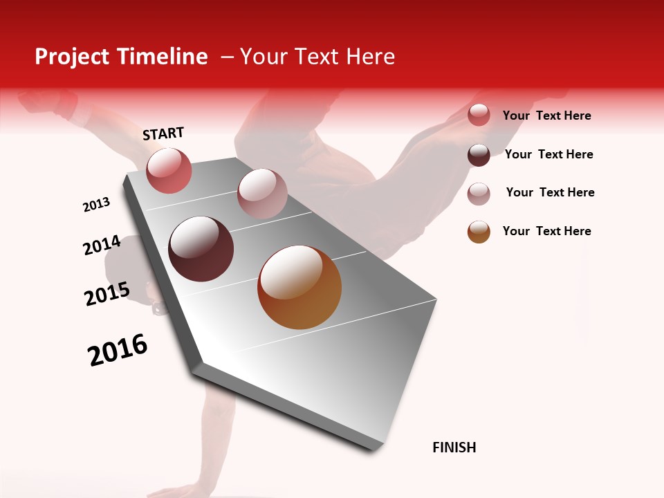 Young Break Pose PowerPoint Template