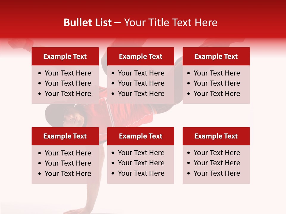 Young Break Pose PowerPoint Template