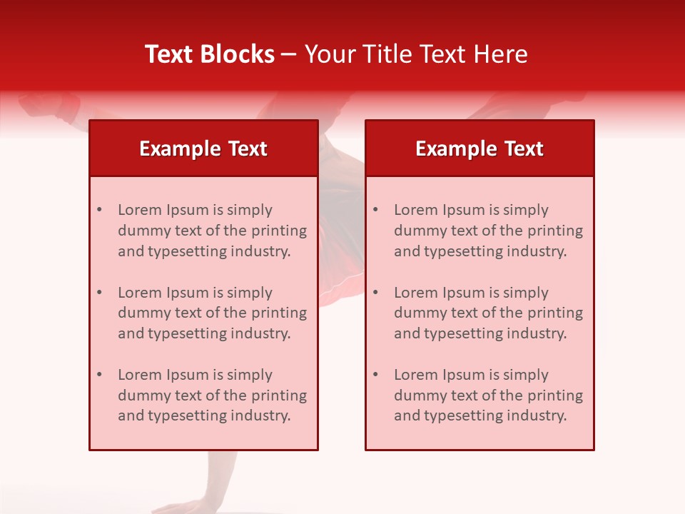 Young Break Pose PowerPoint Template