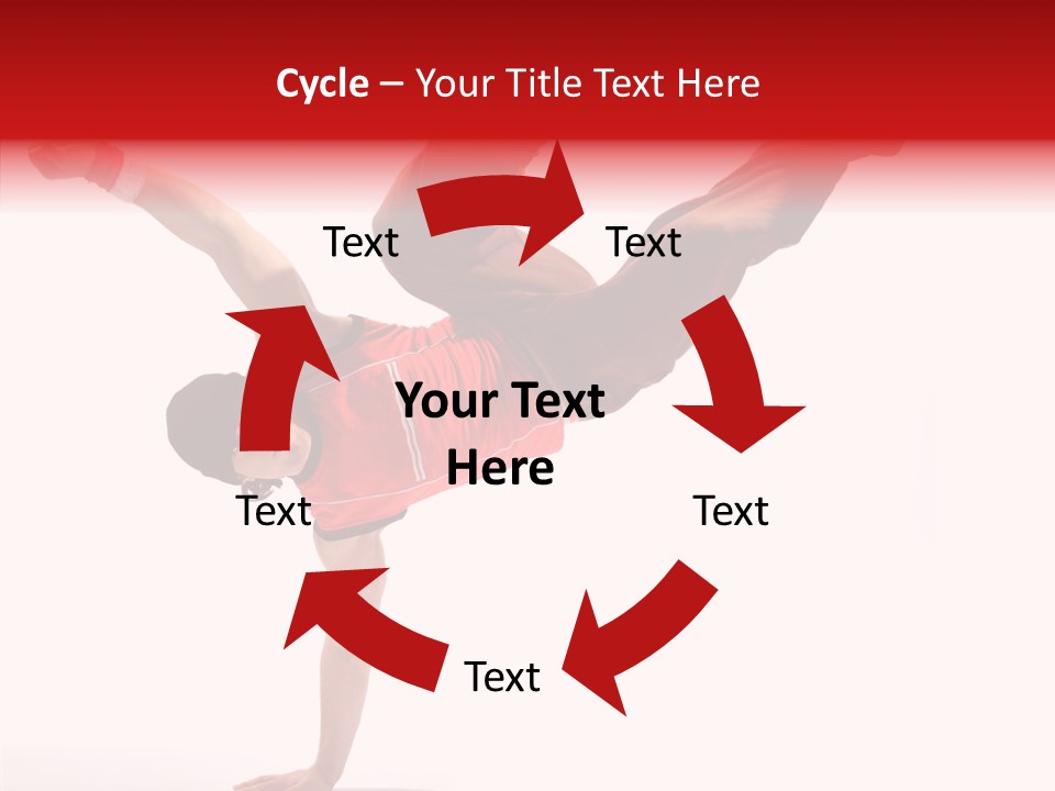 Young Break Pose PowerPoint Template