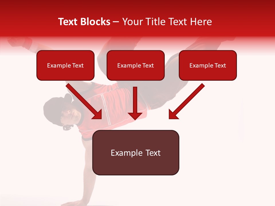 Young Break Pose PowerPoint Template