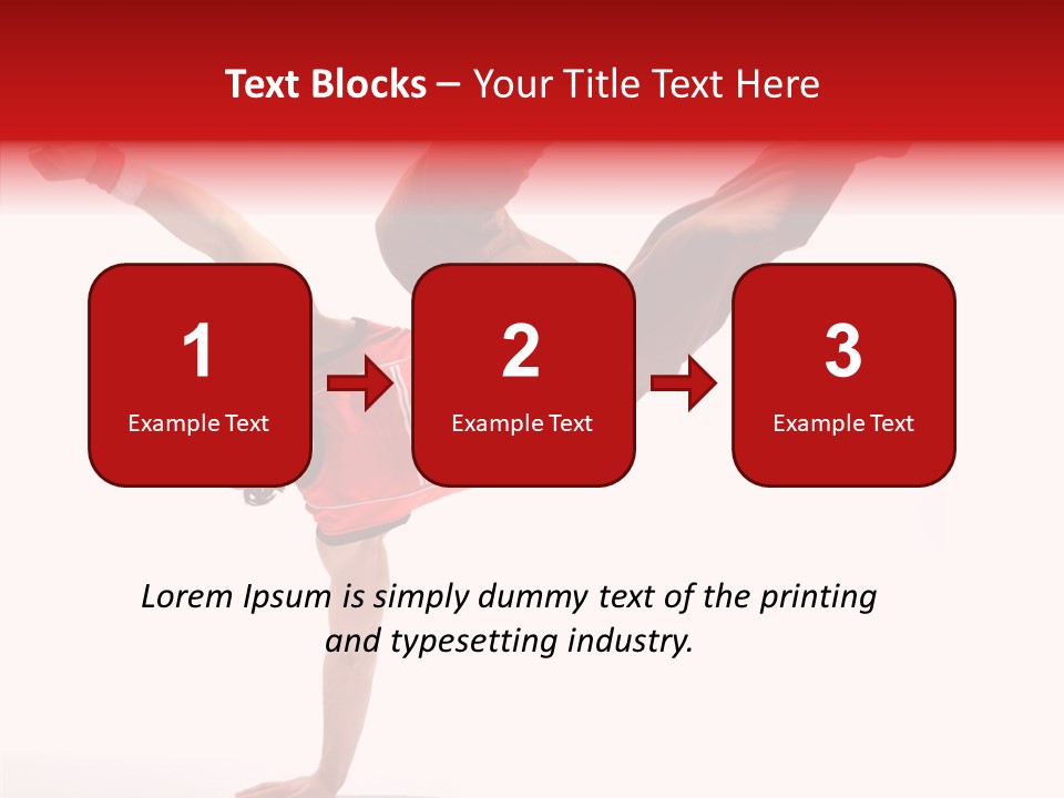 Young Break Pose PowerPoint Template