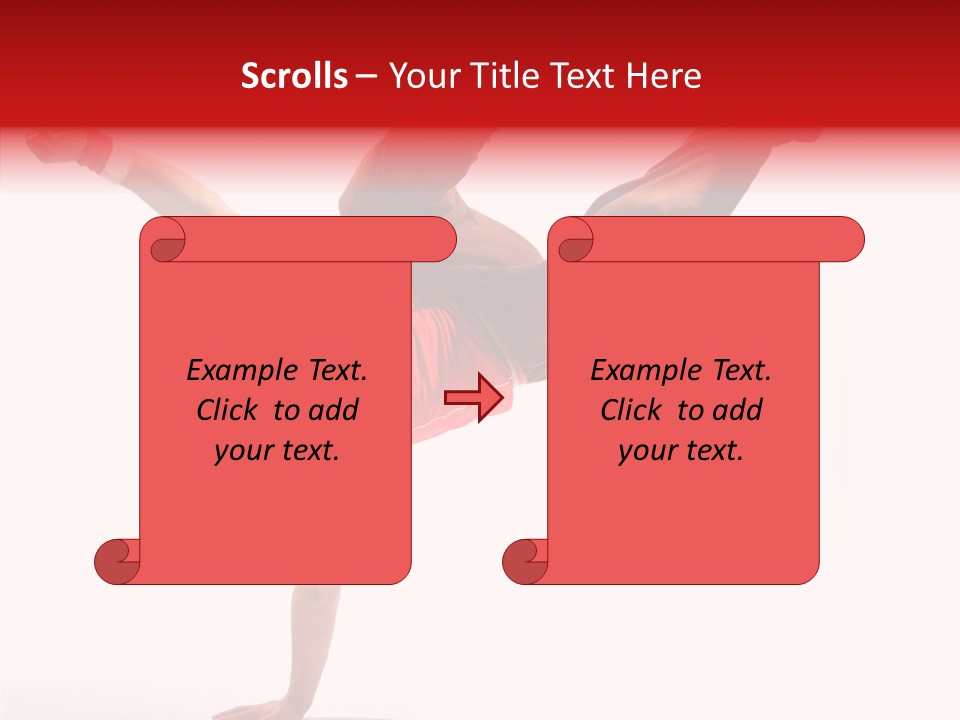 Young Break Pose PowerPoint Template
