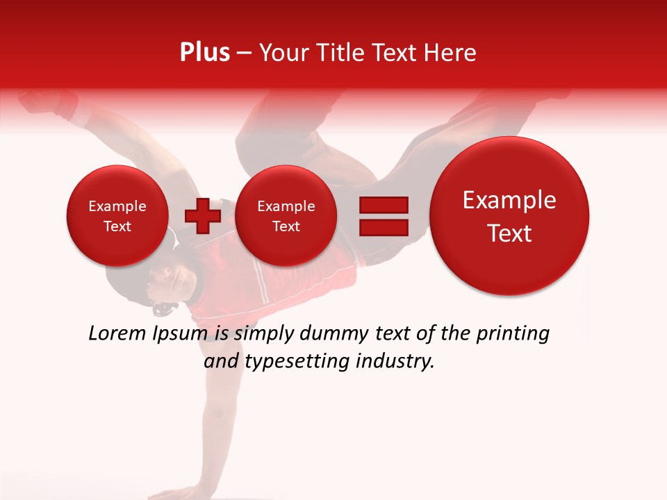 Young Break Pose PowerPoint Template