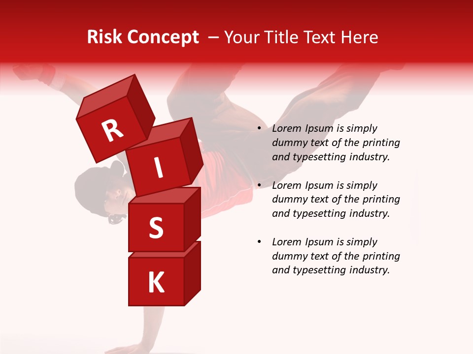 Young Break Pose PowerPoint Template