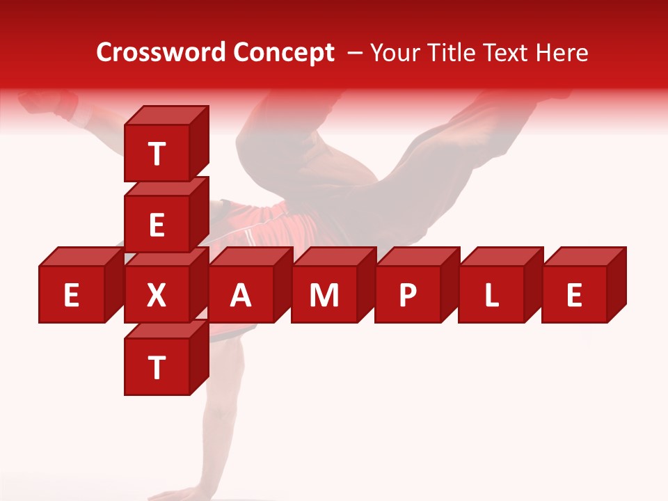 Young Break Pose PowerPoint Template