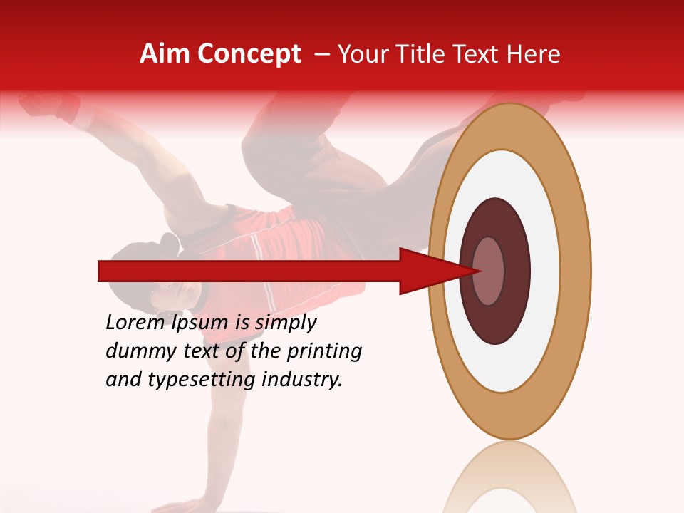 Young Break Pose PowerPoint Template