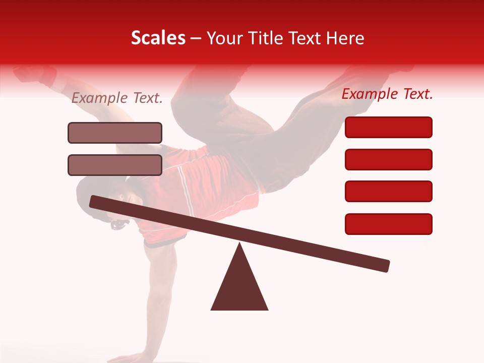 Young Break Pose PowerPoint Template