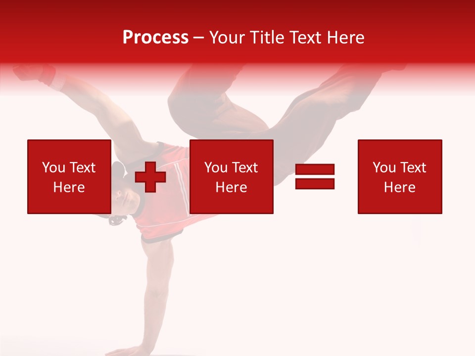 Young Break Pose PowerPoint Template