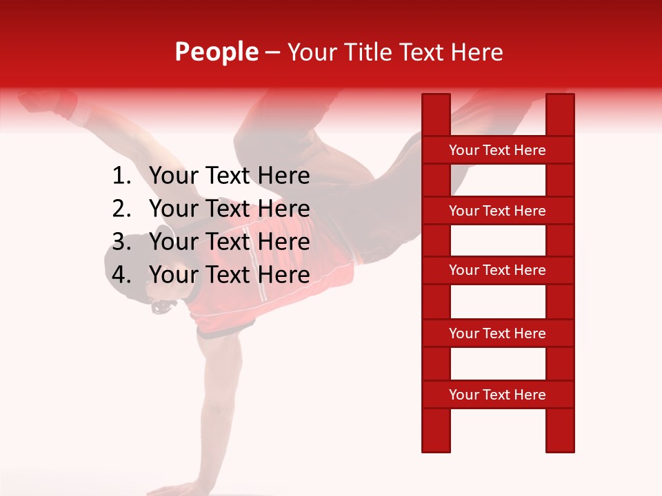 Young Break Pose PowerPoint Template