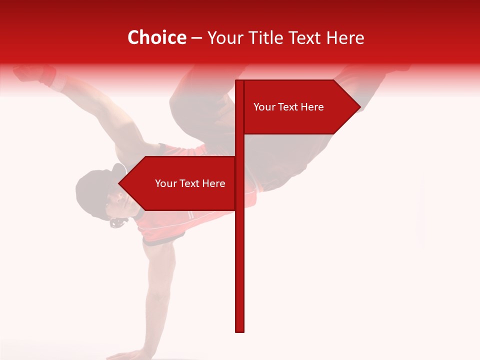 Young Break Pose PowerPoint Template