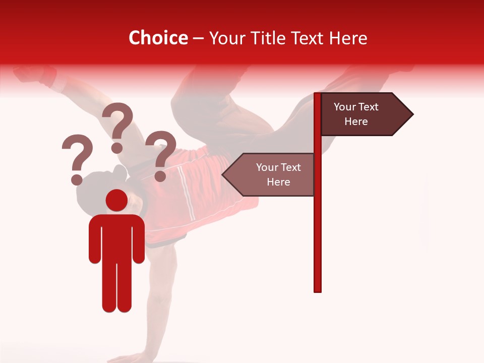 Young Break Pose PowerPoint Template