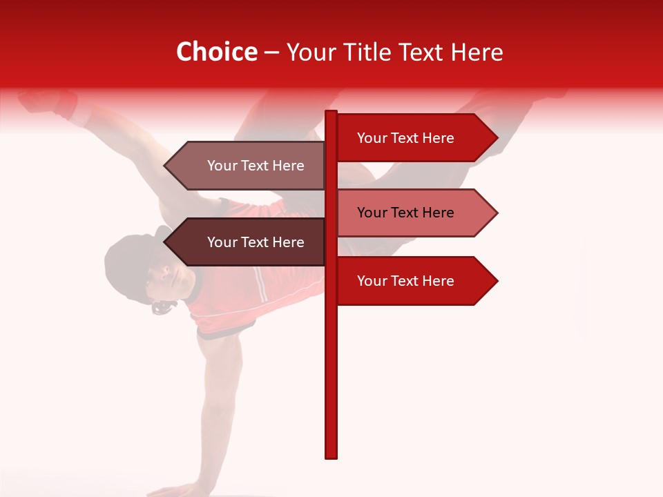 Young Break Pose PowerPoint Template