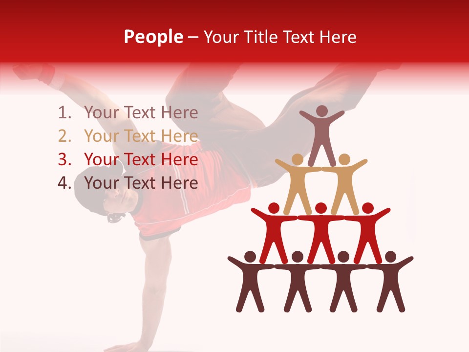 Young Break Pose PowerPoint Template