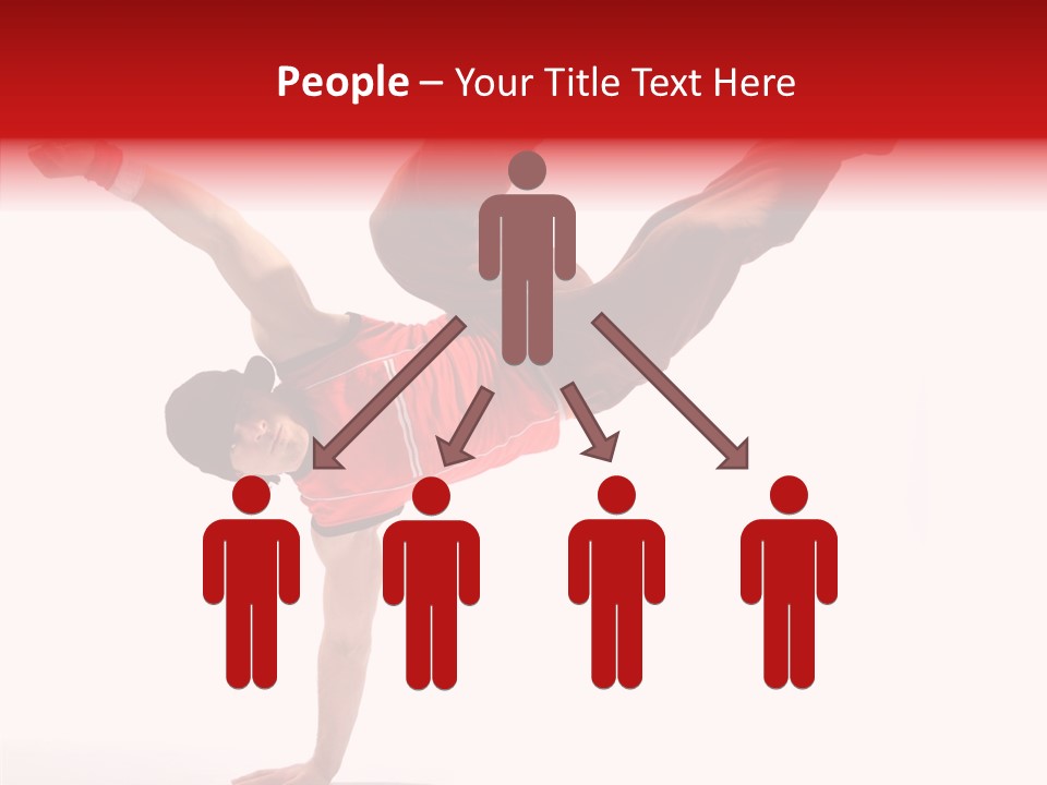 Young Break Pose PowerPoint Template