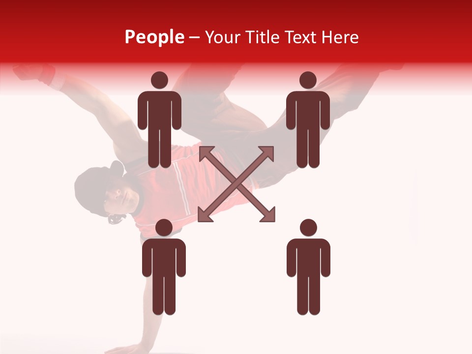 Young Break Pose PowerPoint Template