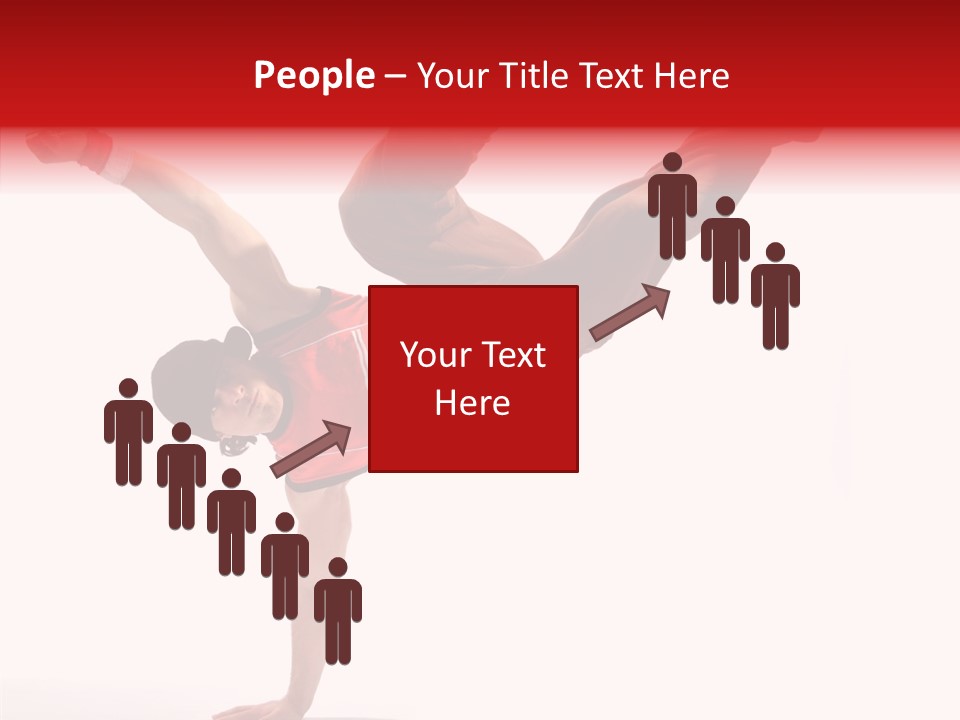 Young Break Pose PowerPoint Template