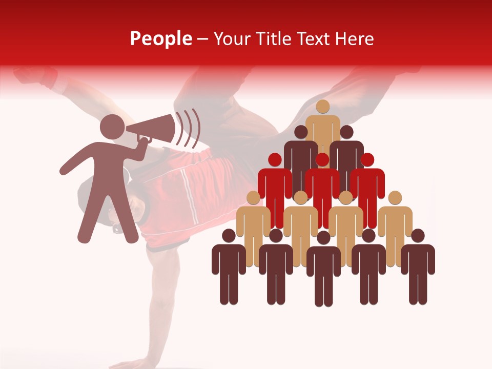 Young Break Pose PowerPoint Template