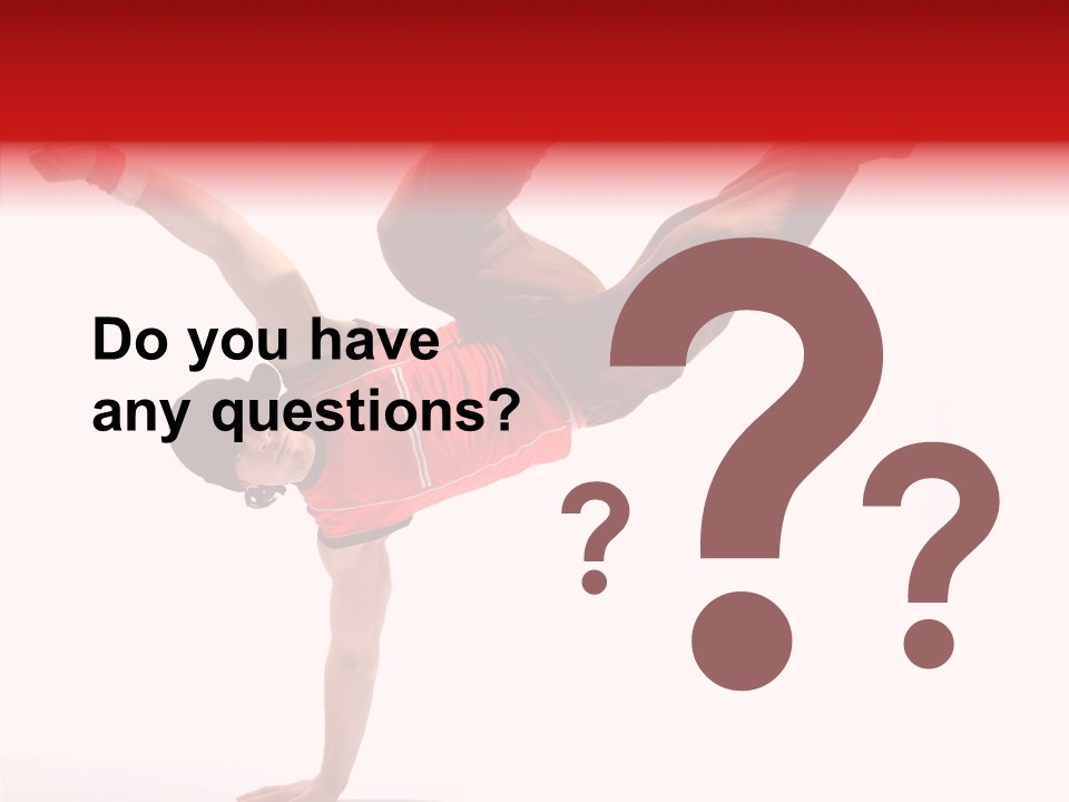 Young Break Pose PowerPoint Template