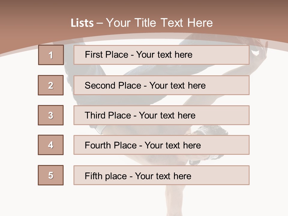 Beat Dancer Guy PowerPoint Template