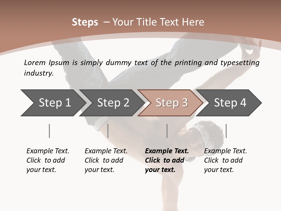 Beat Dancer Guy PowerPoint Template