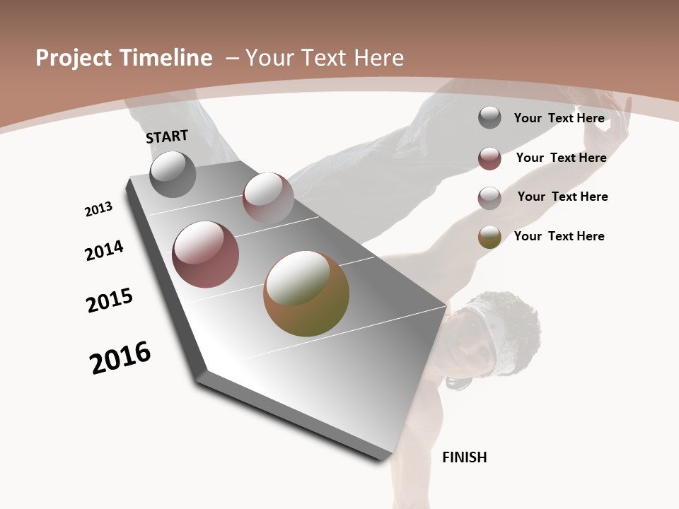 Beat Dancer Guy PowerPoint Template