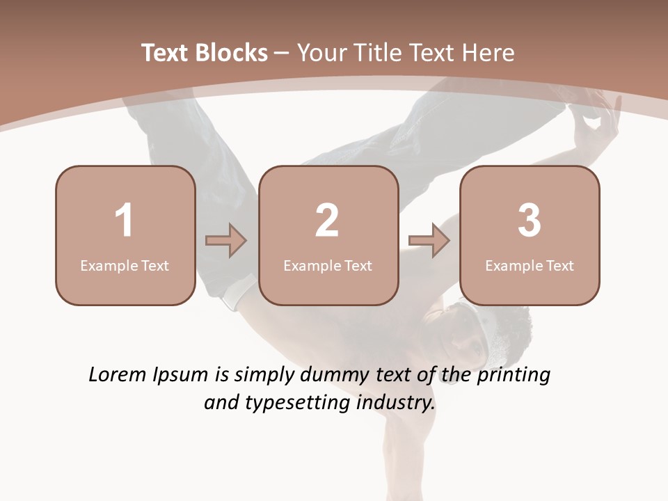 Beat Dancer Guy PowerPoint Template