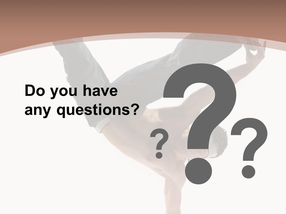 Beat Dancer Guy PowerPoint Template