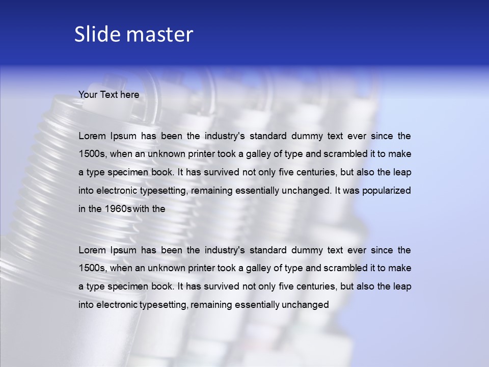 Electricity Steel Macro PowerPoint Template