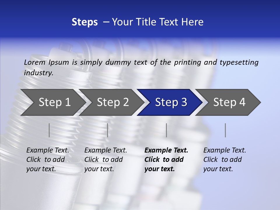 Electricity Steel Macro PowerPoint Template