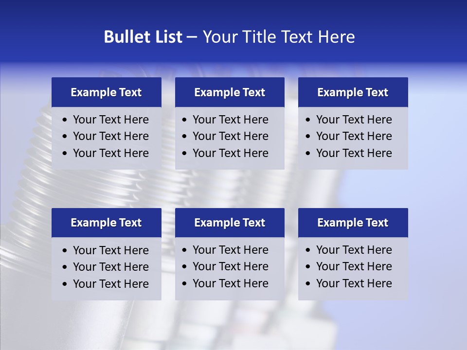 Electricity Steel Macro PowerPoint Template