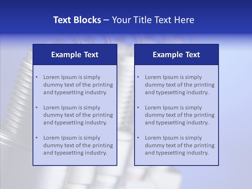 Electricity Steel Macro PowerPoint Template