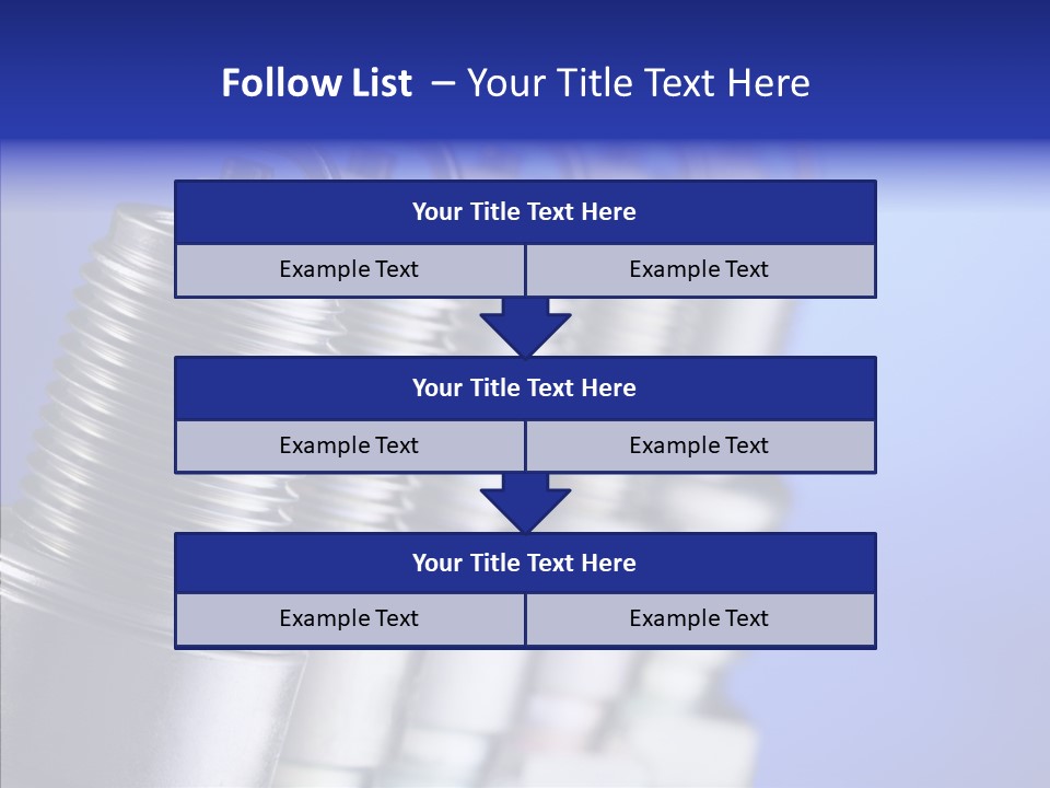 Electricity Steel Macro PowerPoint Template