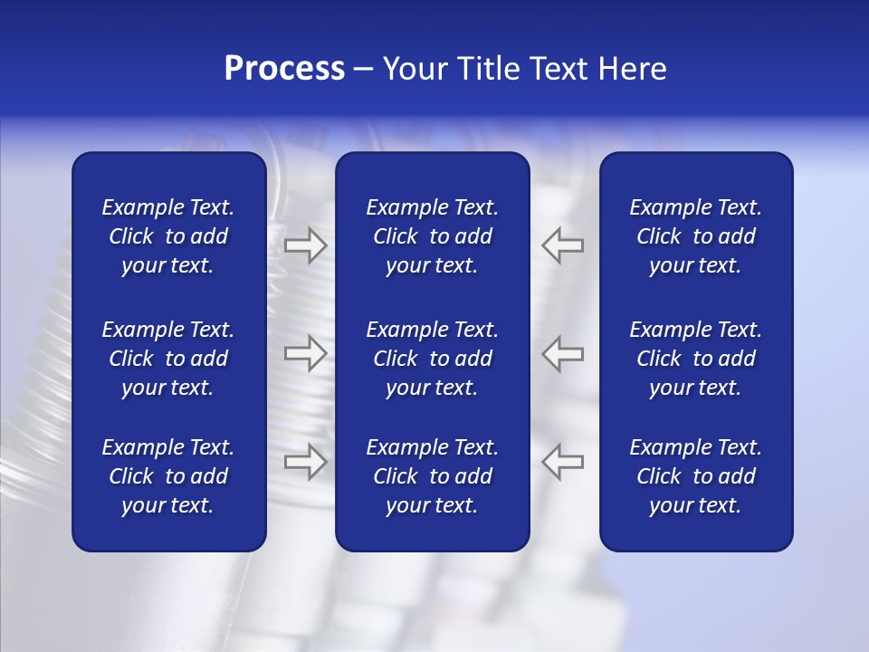 Electricity Steel Macro PowerPoint Template