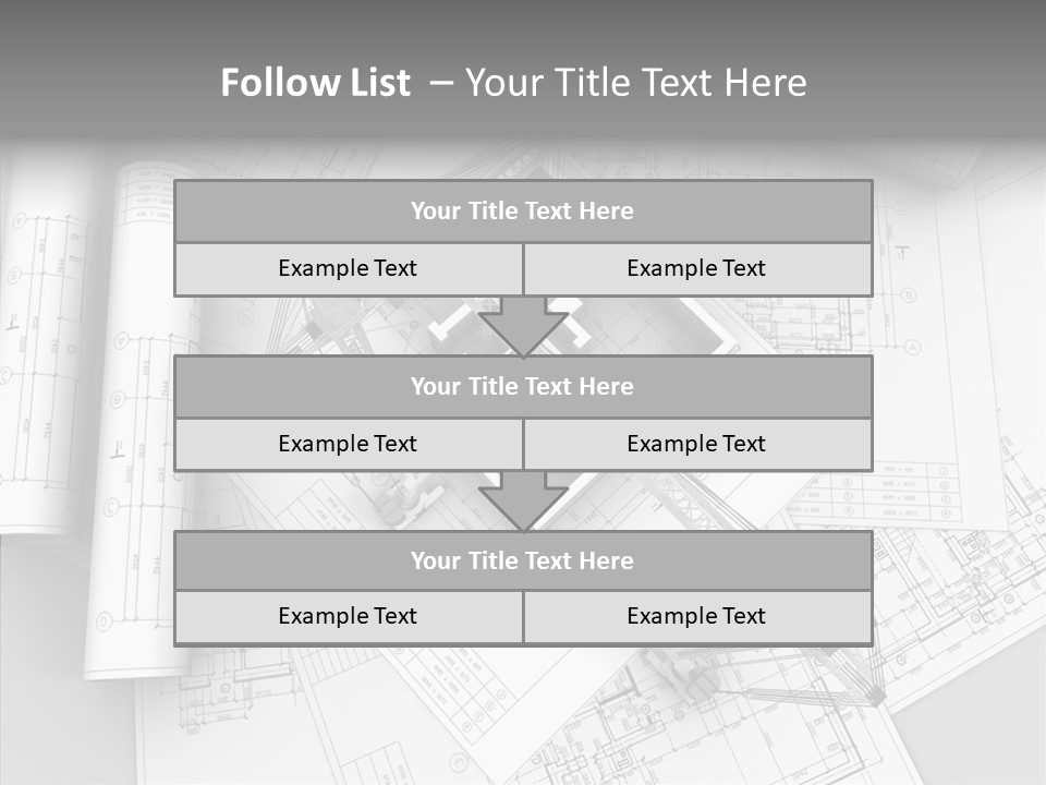 Silhouette Transport Measurement PowerPoint Template