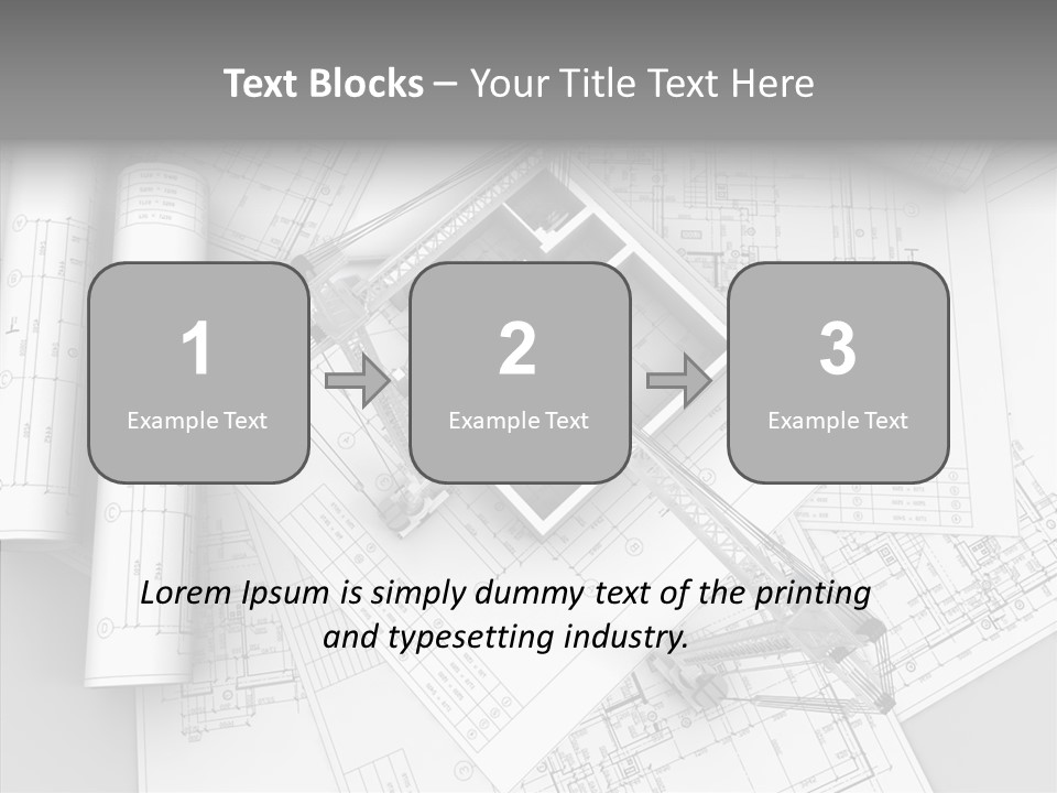 Silhouette Transport Measurement PowerPoint Template