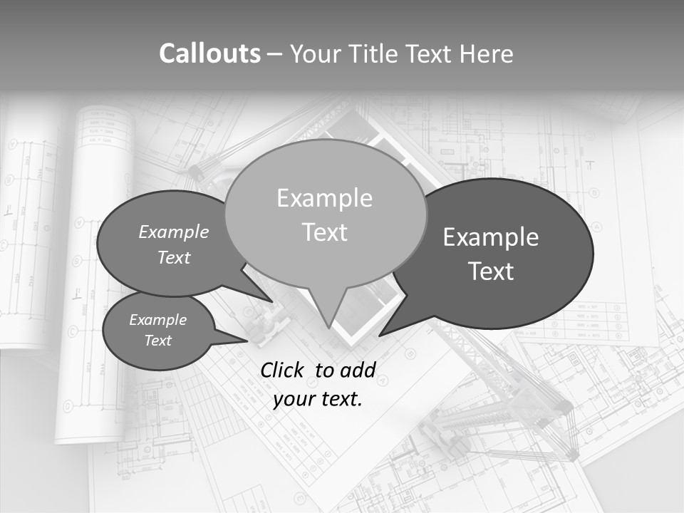 Silhouette Transport Measurement PowerPoint Template