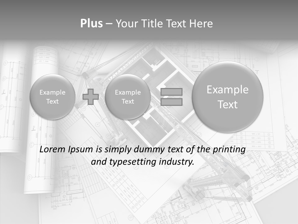 Silhouette Transport Measurement PowerPoint Template