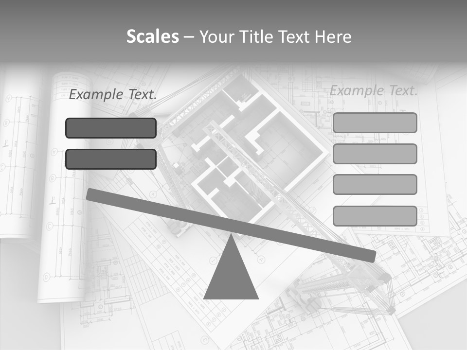 Silhouette Transport Measurement PowerPoint Template