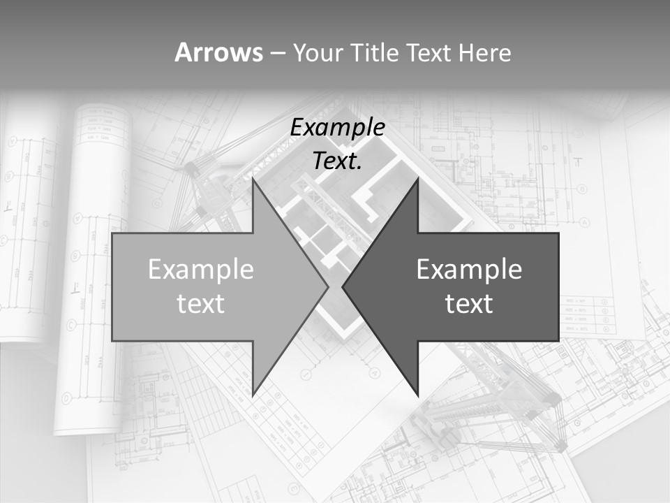 Silhouette Transport Measurement PowerPoint Template