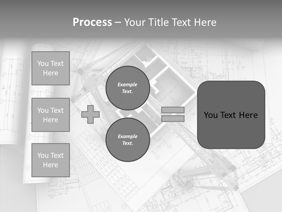 Silhouette Transport Measurement PowerPoint Template
