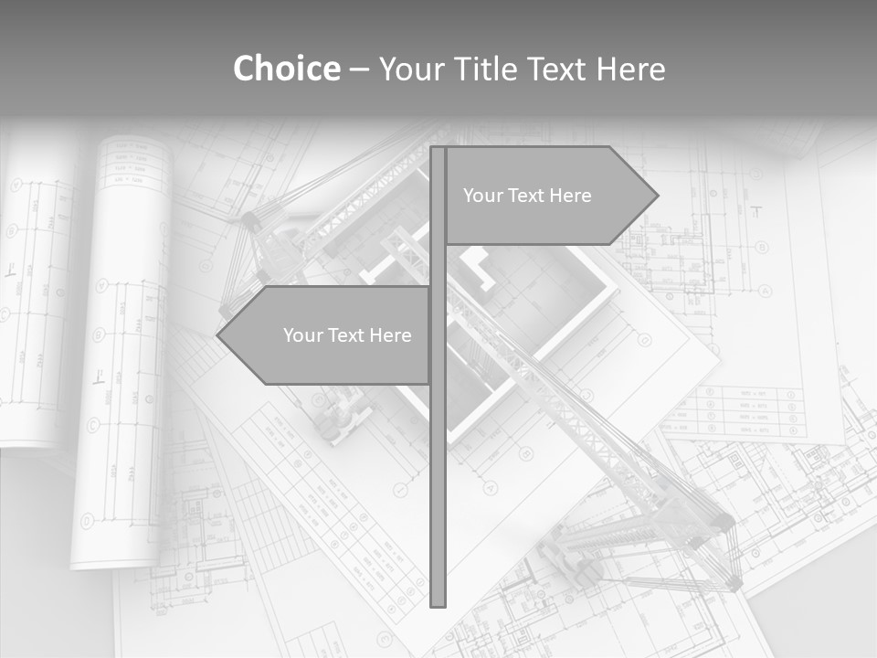 Silhouette Transport Measurement PowerPoint Template
